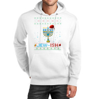 Jewish Jewish Pun Menorah Santa Hanukkah Christmas Ugly Unisex Hoodie | Artistshot