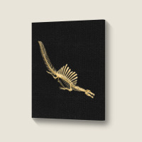 Spinosaurus Aegyptiacus, Skeleton Diving, Spinosaurus, Aegyptiacus, Sk Portrait Canvas Print | Artistshot