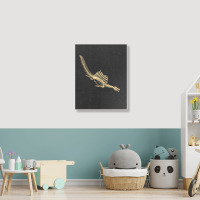 Spinosaurus Aegyptiacus, Skeleton Diving, Spinosaurus, Aegyptiacus, Sk Portrait Canvas Print | Artistshot