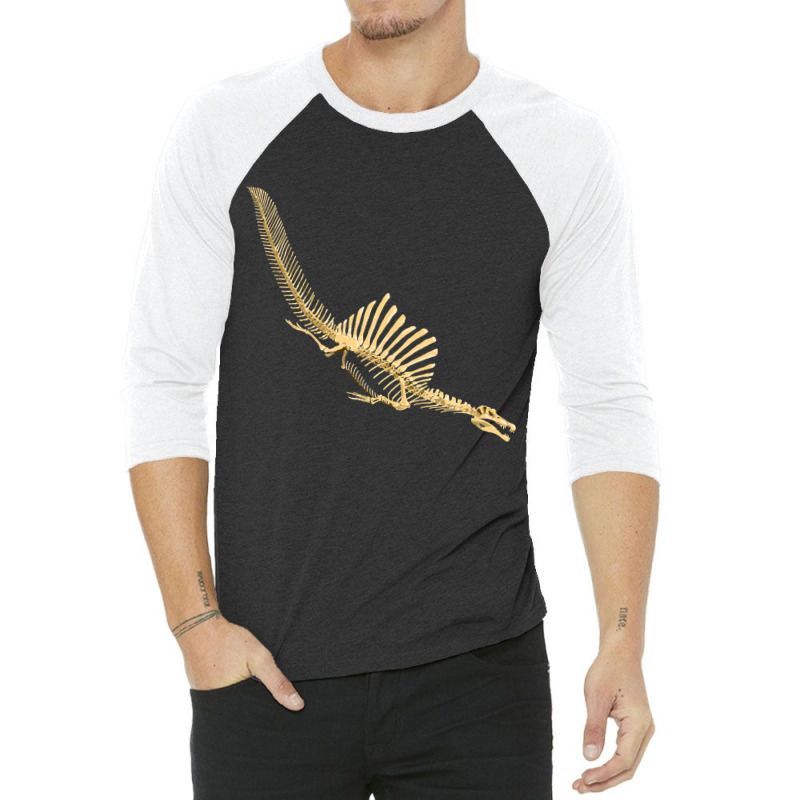 Spinosaurus Aegyptiacus, Skeleton Diving, Spinosaurus, Aegyptiacus, Sk 3/4 Sleeve Shirt | Artistshot