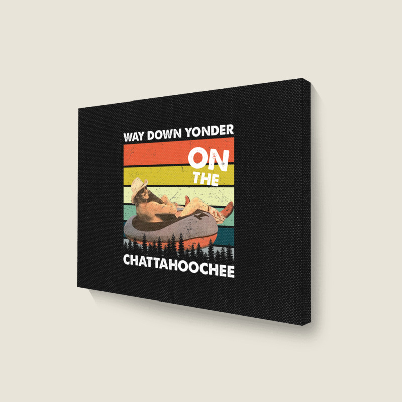 Vintage Way Down Yonder On The Chattahoochee Gift Men Women Landscape Canvas Print | Artistshot