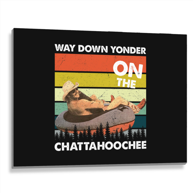 Vintage Way Down Yonder On The Chattahoochee Gift Men Women Metal Print Horizontal | Artistshot