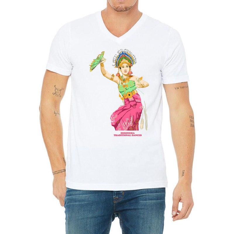 Traditional Dance V-neck Tee | Artistshot