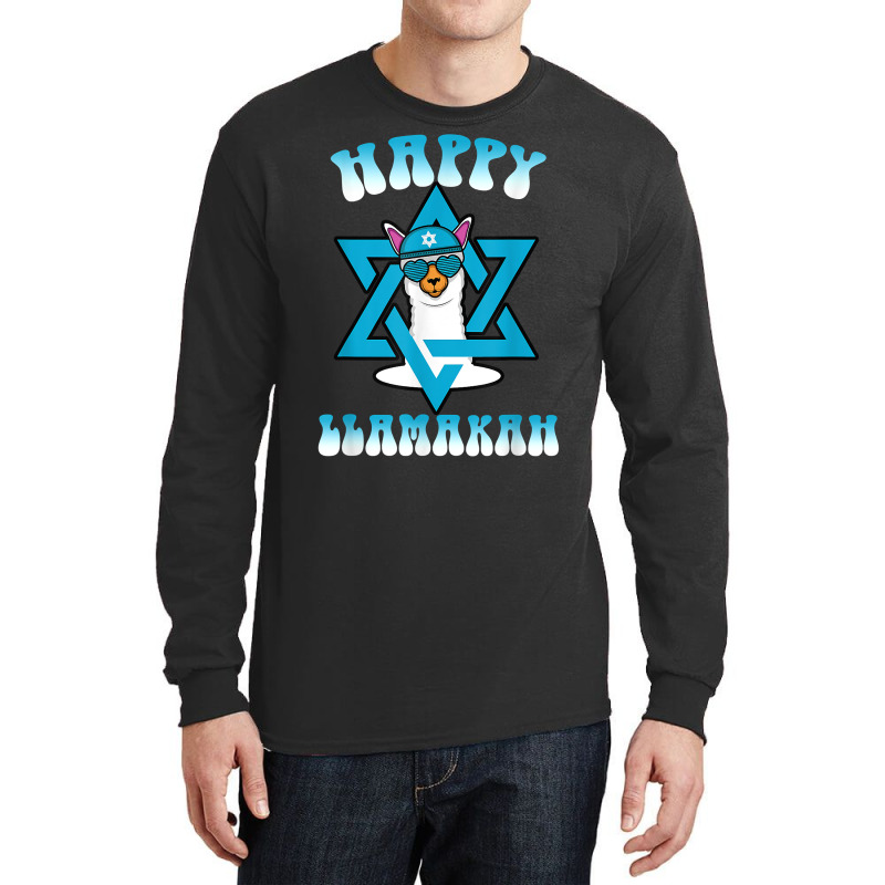 Happy Llamakah Jewish Holiday Hanukkah Chanukkah Llama T Shirt Long Sleeve Shirts | Artistshot