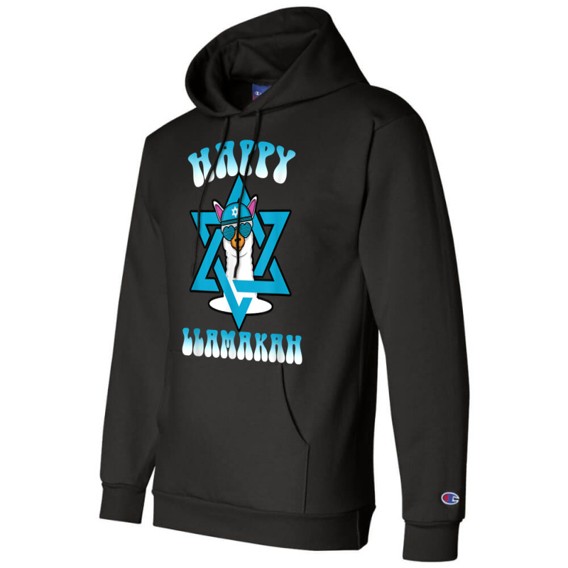 Happy Llamakah Jewish Holiday Hanukkah Chanukkah Llama T Shirt Champion Hoodie | Artistshot