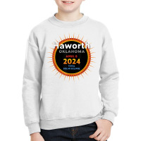 Haworth Oklahoma Ok Total Solar Eclipse 2024  2  T Shirt Youth Sweatshirt | Artistshot