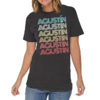 First Name AgustÍn Spanish Boy Retro Personalized Birthday Vintage T-shirt | Artistshot