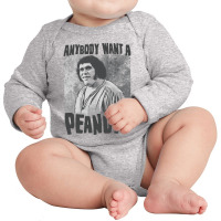 The Princess Bride Andre The Giant Want A Peanut T Shirt Long Sleeve Baby Bodysuit | Artistshot