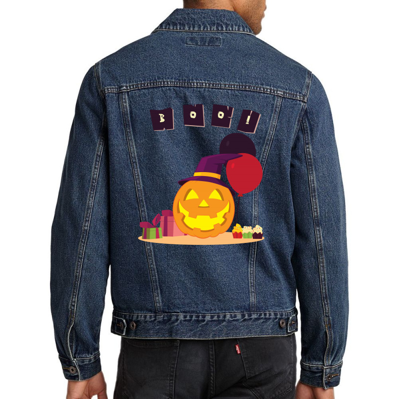 Pumpkin Party Men Denim Jacket by EmarDesign | Artistshot