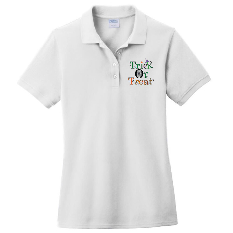 Trick Or Treat Ladies Polo Shirt by EmarDesign | Artistshot