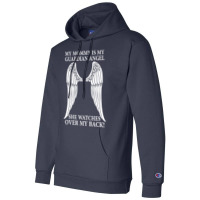 My Mommy Is My Guardian Angel Champion Hoodie | Artistshot