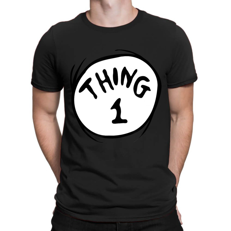 Dr Seuss Thing 1 Emblem Red T-shirt | Artistshot