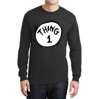 Dr Seuss Thing 1 Emblem Red Long Sleeve Shirts | Artistshot