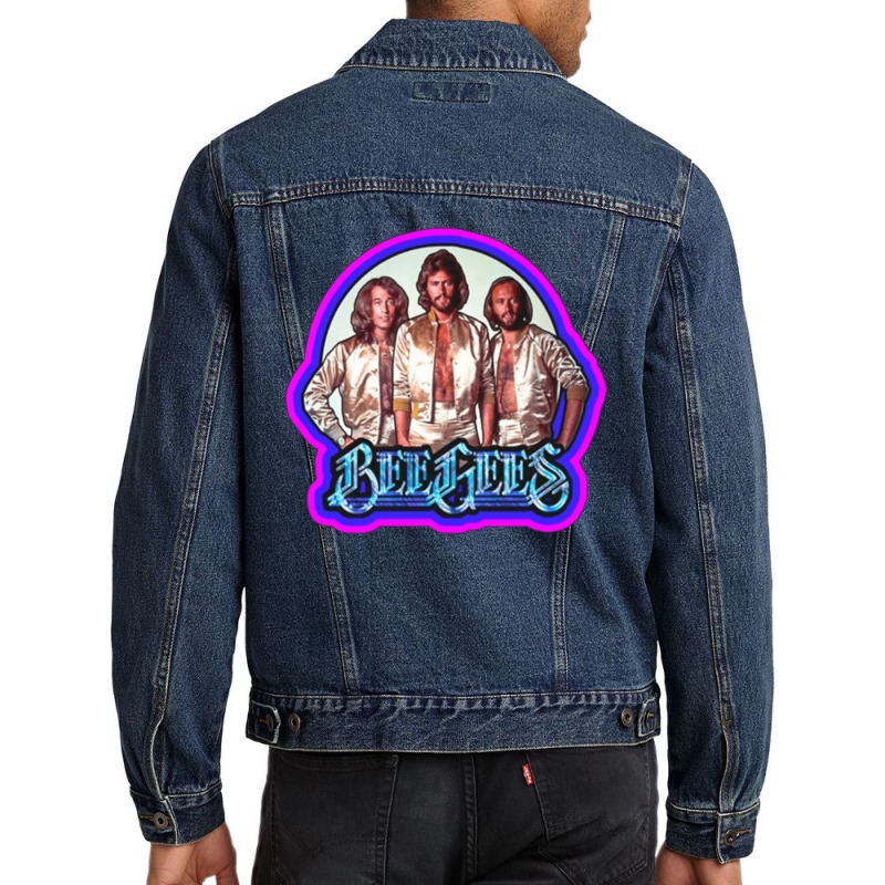 Bee Gees, Bee Gees Vintage, Bee Gees Bee Gees, Bee Gees Bee Gees Bee G Men Denim Jacket | Artistshot