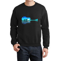 Guitar Lake Shadow Love Guitar Musician Crewneck Sweatshirt | Artistshot