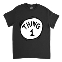 Dr. Seuss Thing 1 Emblem Red Classic T-shirt | Artistshot