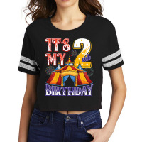 Kids 2 Year Old Ringmaster Circus Party 2nd Birthday T Shirt Scorecard Crop Tee | Artistshot