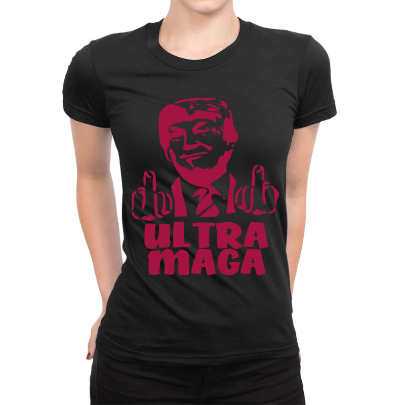 Ultra Maga Ladies Fitted T-Shirt by cm-arts | Artistshot