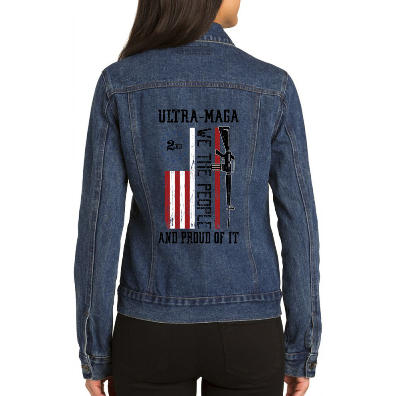 Ultra Maga Gear Ladies Denim Jacket by cm-arts | Artistshot