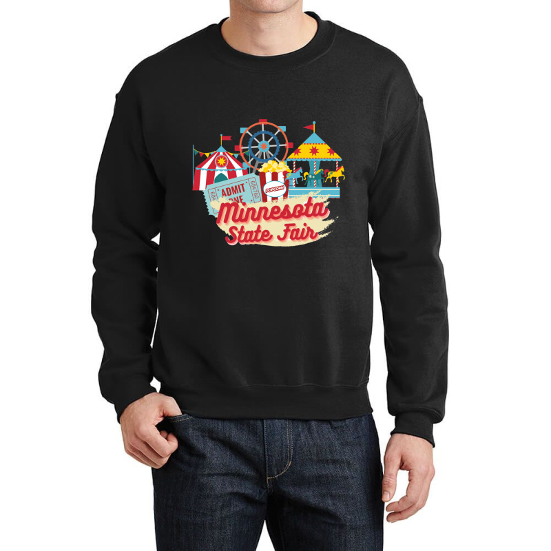 Minnesota State Fair, Ferris Wheel, Carousel Crewneck Sweatshirt | Artistshot