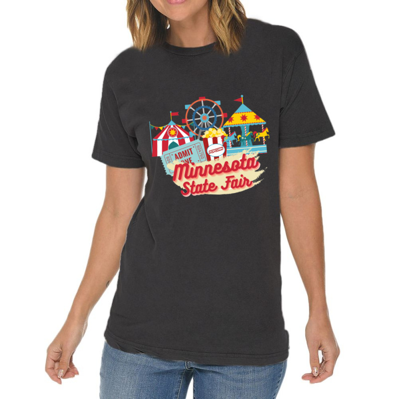 Minnesota State Fair, Ferris Wheel, Carousel Vintage T-shirt | Artistshot