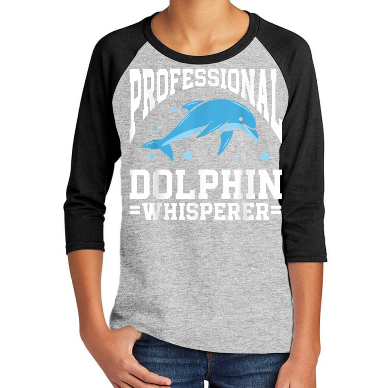 Marine Biology Science Marine Biologist Dolphin Whisperer T Shirt Youth 3/4 Sleeve by cm-arts | Artistshot