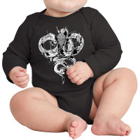 Dragon  Chinese Divine Dragon  Anime Dragon Heart Shape Tank Top Long Sleeve Baby Bodysuit | Artistshot