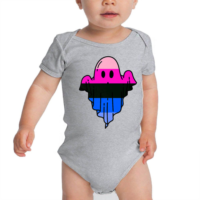 Cute Omnisexual Ghost Spooky Halloween Funny Lgbtq Pride Premium T Shi Baby Bodysuit by shetodusheda | Artistshot