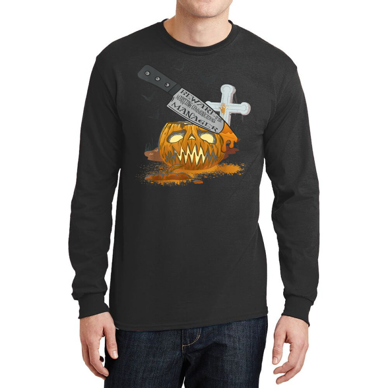 Marketing Communications Manager Funny Halloween Party T Shirt Long Sleeve Shirts by cm-arts | Artistshot