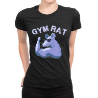 Gym Rat Work Out, Weight Lifting Cross Train Ladies Fitted T-shirt | Artistshot