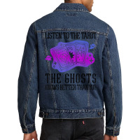 Listen To The Tarot Cards Crystal Divination Ball Witch T Shirt Men Denim Jacket | Artistshot