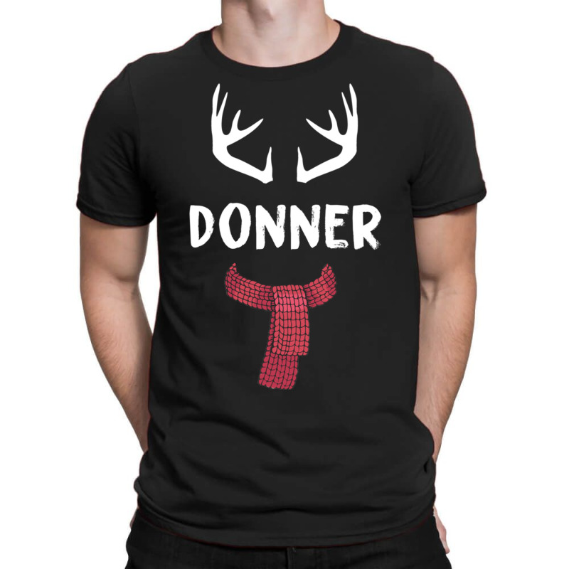 Donner Reindeer Christmas Matching Pjs Group Costume Gift Pullover T-shirt | Artistshot