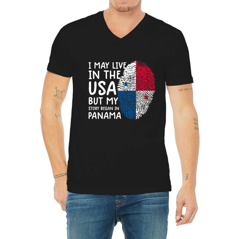 Panama Tee Shirt Men Panama Flag Shirt Women Panamanian Premium T Shir V-Neck Tee by cm-arts | Artistshot