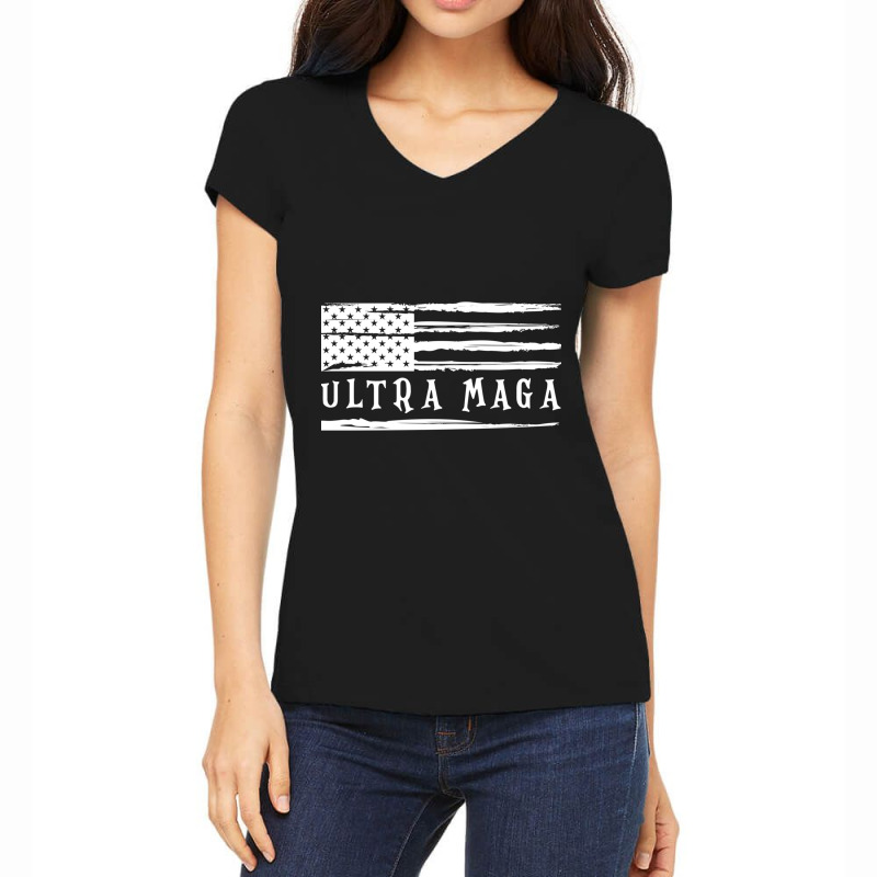 Ultra Maga Gear             (3) Women's V-Neck T-Shirt by cm-arts | Artistshot