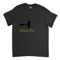 Black Fly Creations Dry Fly Lure With Fishing Line Classic T-shirt | Artistshot