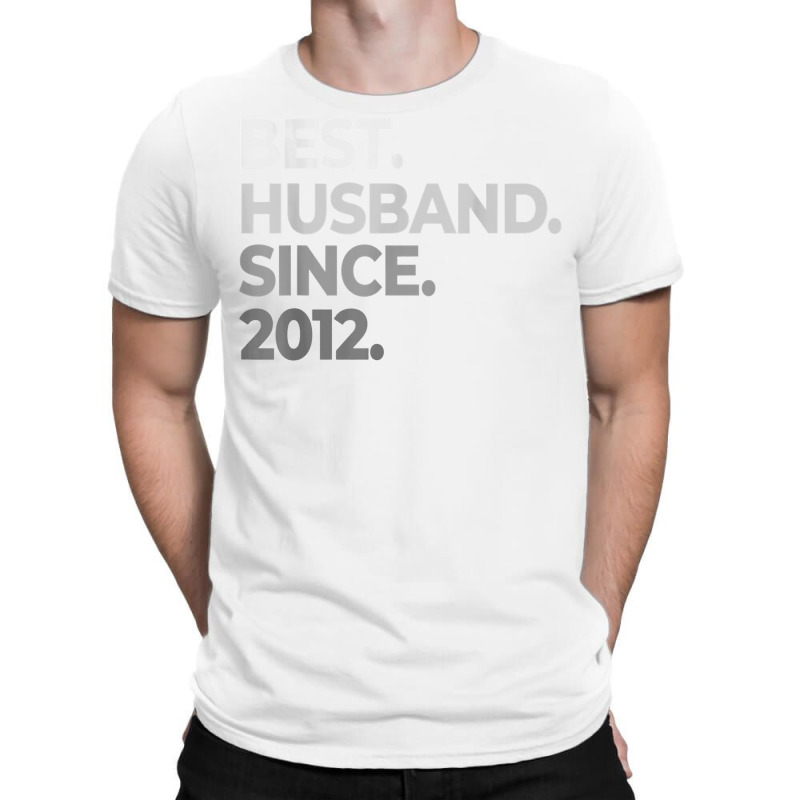 Mens Best Husband Since 2012  10th Wedding Anniversary Tin T Shirt T-shirt | Artistshot