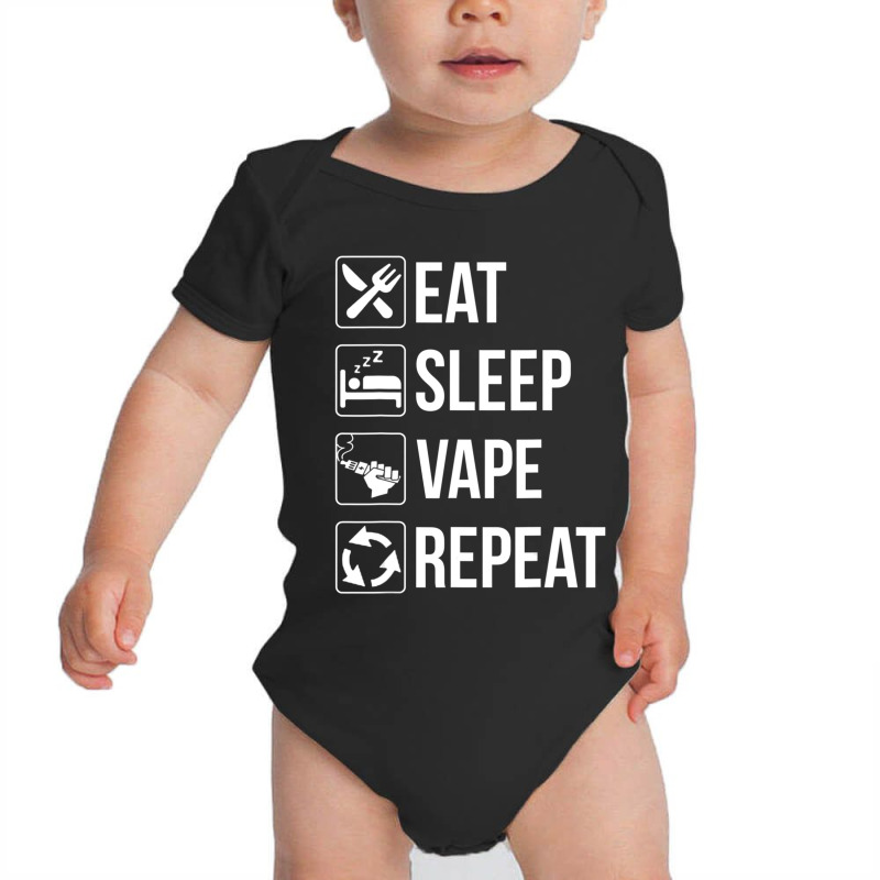 Eat Sleep Repeat Baby Bodysuit by cm-arts | Artistshot