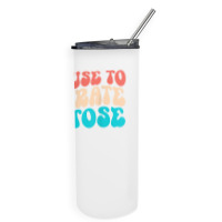 I Refuse To Tolerate Lactose Funny Intolerance Retro Vintage T Shirt Skinny Tumbler | Artistshot