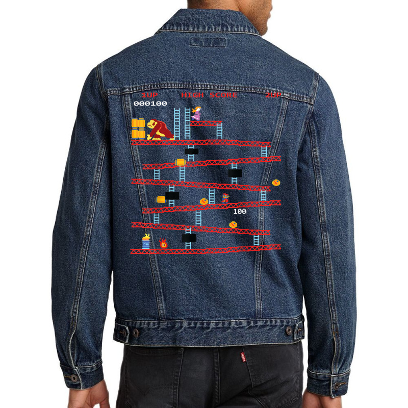 Gaming Arcade Retro Video Game Console Vintage Gamer Gifts T Shirt Men Denim Jacket by cm-arts | Artistshot