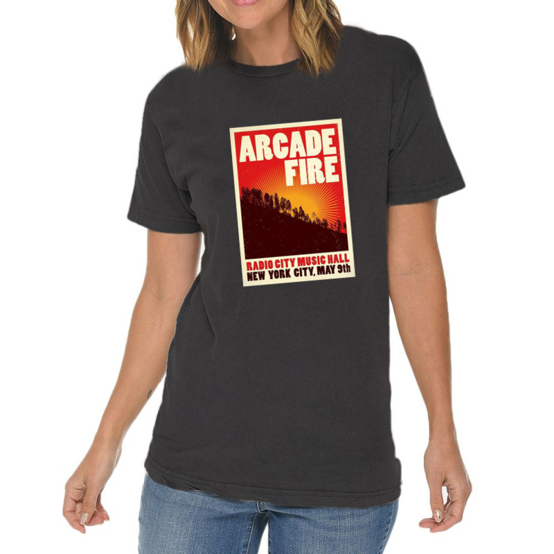 Arcade Fire Concer Vintage T-Shirt by cm-arts | Artistshot