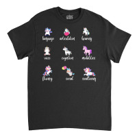 Speech Language Pathologist Gift T  Shirt Cute Unicorns Speech Languag Classic T-shirt | Artistshot