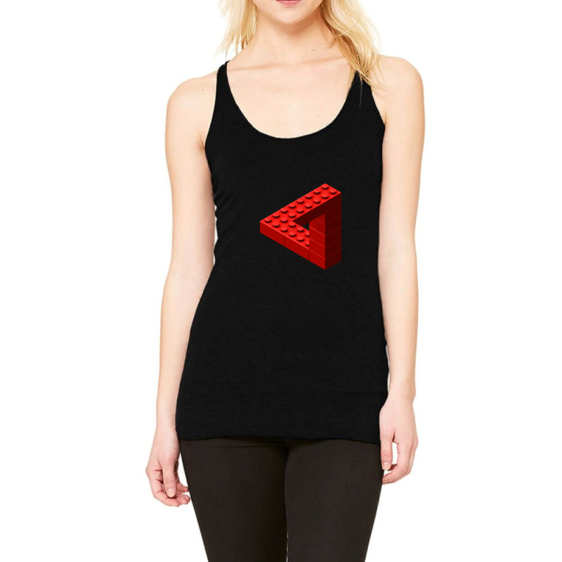 Escher Toy Bricks - Red Racerback Tank by NicholasRoberson | Artistshot