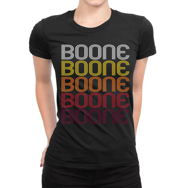 Boone, Nc Vintage Style North Carolina Ladies Fitted T-Shirt by Quick Scully | Artistshot