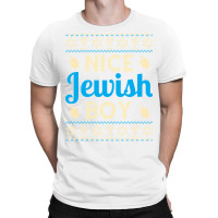 Nice Jewish Boy Ugly Hanukkah Sweater Funny Jewish Chanukkah T-shirt | Artistshot