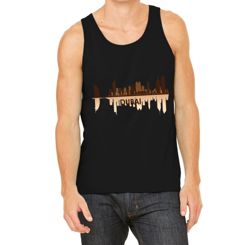 Dubai, Uae City Skyline United Arab Emirates Pride Tank Top by Whitfield Wolff | Artistshot