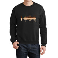 Dubai, Uae City Skyline United Arab Emirates Pride Crewneck Sweatshirt | Artistshot