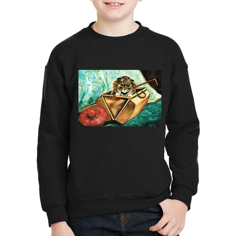 Louis Wain Gladstone Cat, Louis Wain, Gladstone Cat, Louis Wain, Glads Youth Sweatshirt by SHOPRTIUI | Artistshot