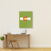 Vintage Colorado Flag Portrait Canvas Print | Artistshot