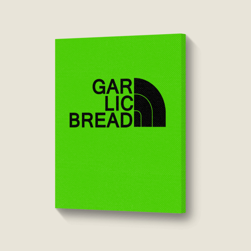 Gar Lic Bread Black Portrait Canvas Print | Artistshot