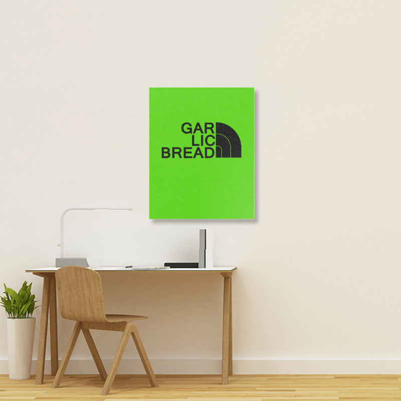 Gar Lic Bread Black Portrait Canvas Print | Artistshot